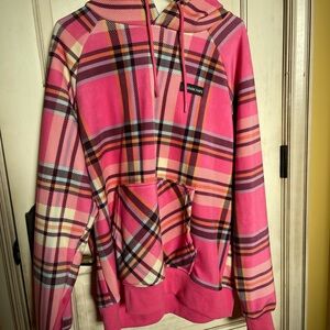 Plaid Pink Women's Hoodie